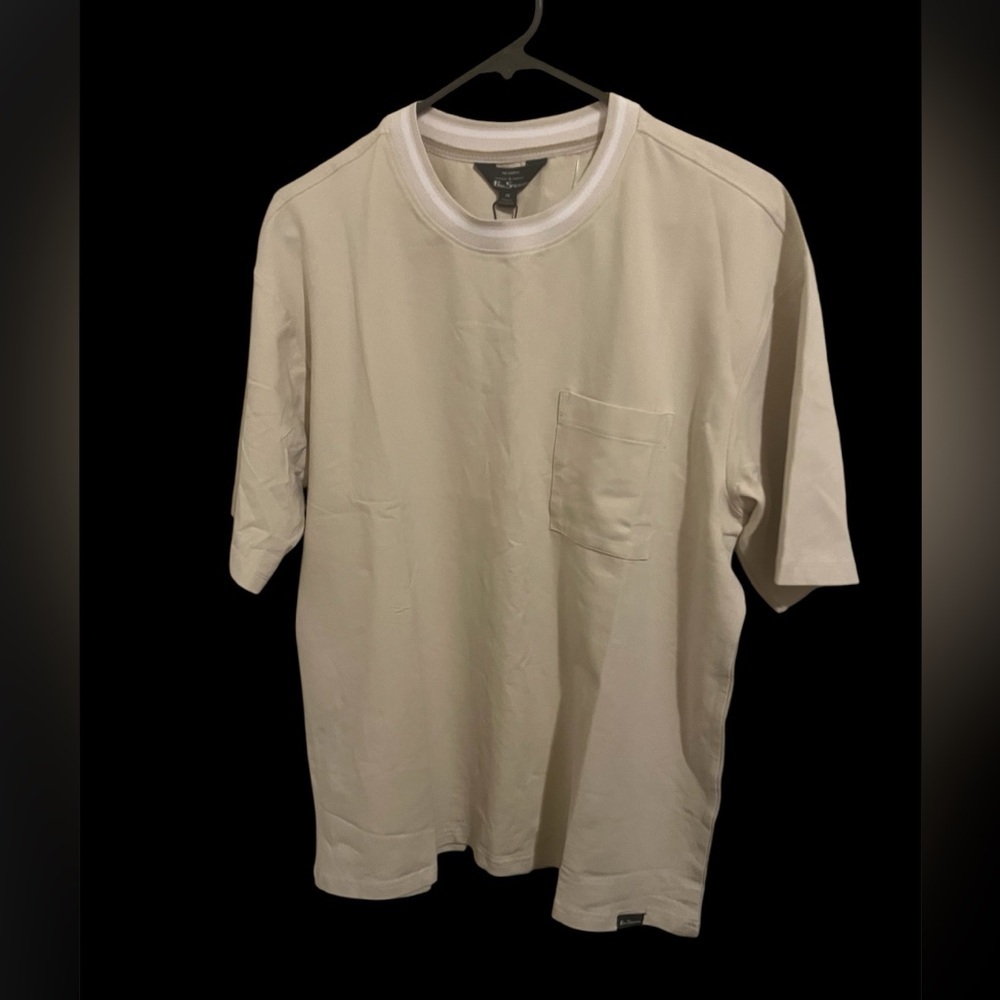 Ben Sherman   Men's Beige Short‎ Sleeve Tee